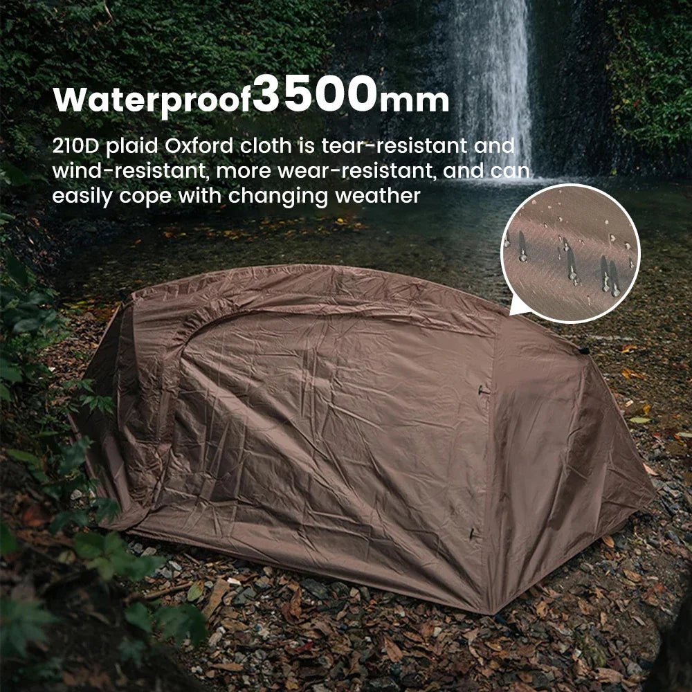 1 Person Lightweight Nylon Camping Tent with Mosquito Net Waterproof