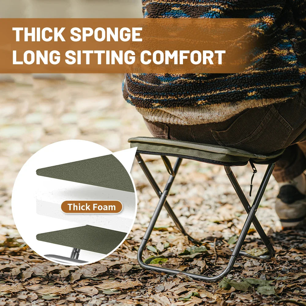 Lightweight Aluminium Folding Camping Chair Portable with Padded Seat