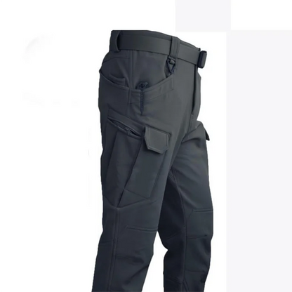Men’s Winter Tactical Pants – Waterproof Fleece-Lined Cargo for Hiking & Skiing