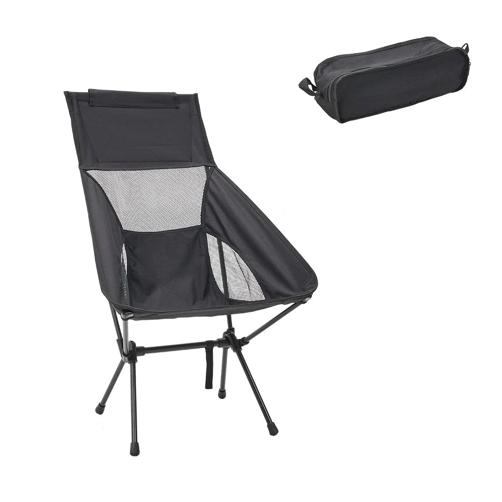 Folding Camping Chair with Backrest Portable for Camping
