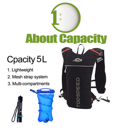 Ultralight Hydration Vest 5 L with 2 L Reservoir