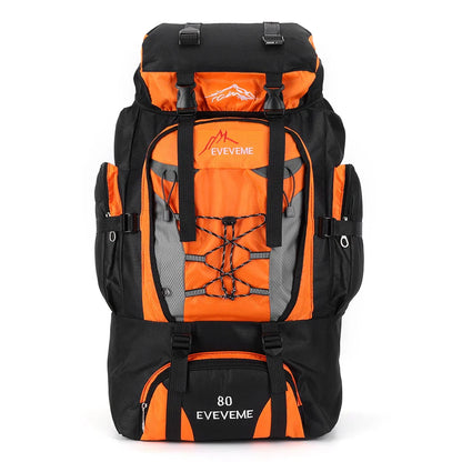 80 L Mountaineering Hiking Backpack Unisex Large Capacity