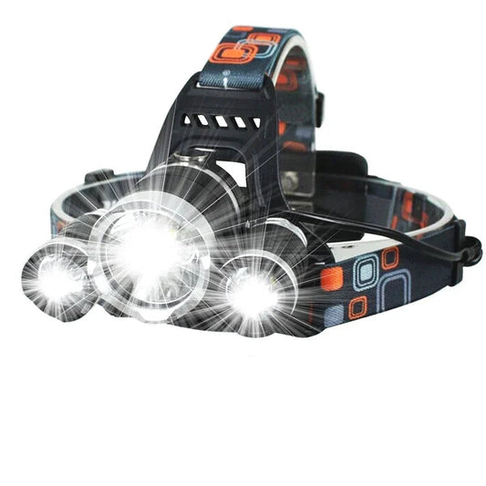 Rechargeable LED Headlamp – Powerful, 90° Adjustable for Camping & Outdoor
