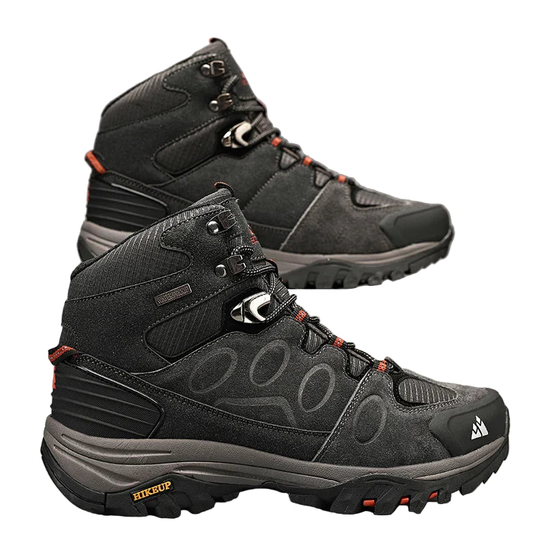 Men’s High Top Suede Hiking Boots Lace Up Non Slip for Winter
