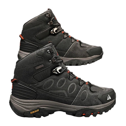 Men’s High Top Suede Hiking Boots Lace Up Non Slip for Winter