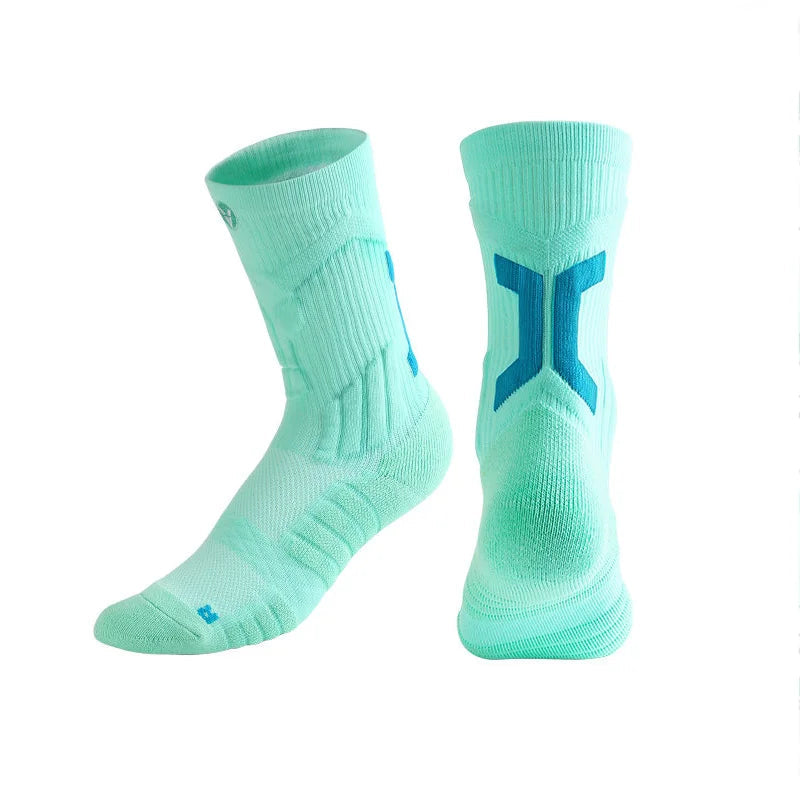 Unisex Mid Calf Hiking Socks Thick Non Slip