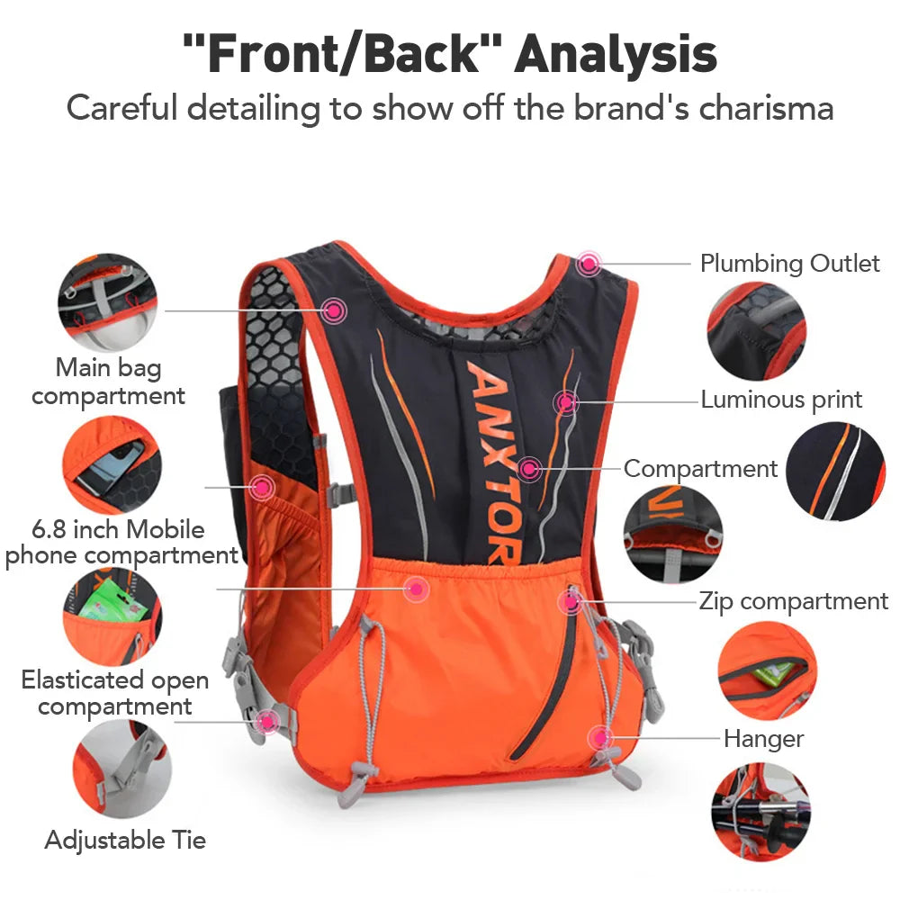 5 L Lightweight Hydration Vest Backpack for Hiking