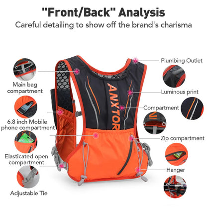 5 L Lightweight Hydration Vest Backpack for Hiking