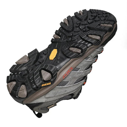 Men's Leather Hiking Sneakers for Trekking and Climbing