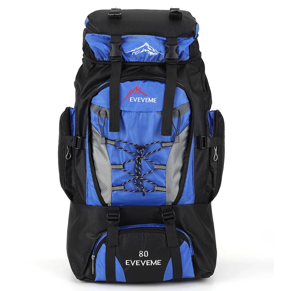 80 L Mountaineering Hiking Backpack Unisex Large Capacity