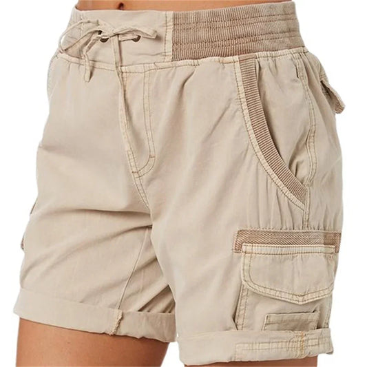 Women’s Butterfly Print Cargo Shorts Summer Plus Size