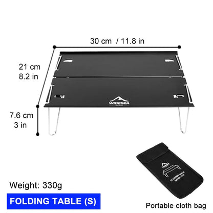 Ultralight Folding Camping Table Portable Desk