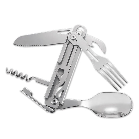 Survival Card Tool – Stainless Steel Multi-Tool with Saw