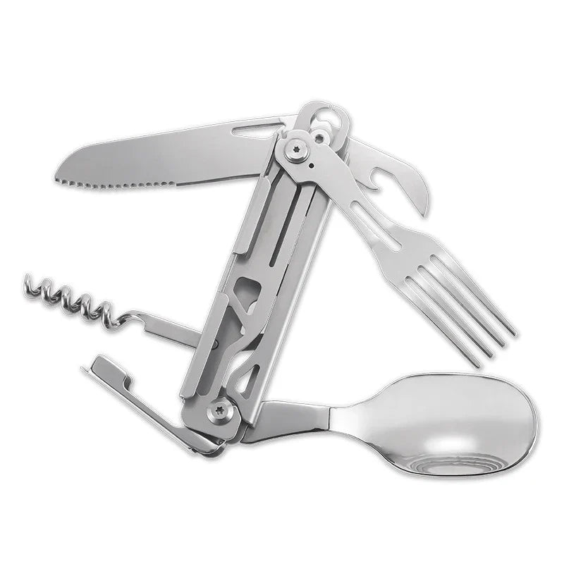 Stainless Steel Survival Card Tool Portable with Knife and Saw