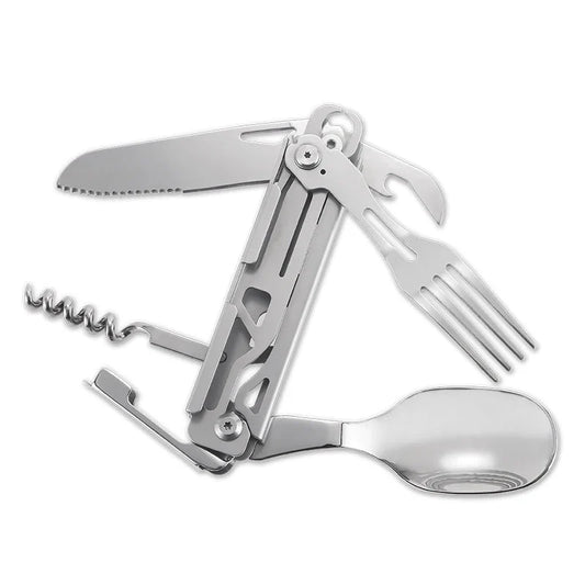 Stainless Steel Survival Card Tool Portable with Knife and Saw