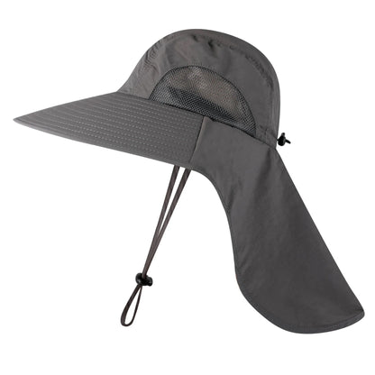 Hiking Sun Hat Wide Brim UV Protection with Neck Cover
