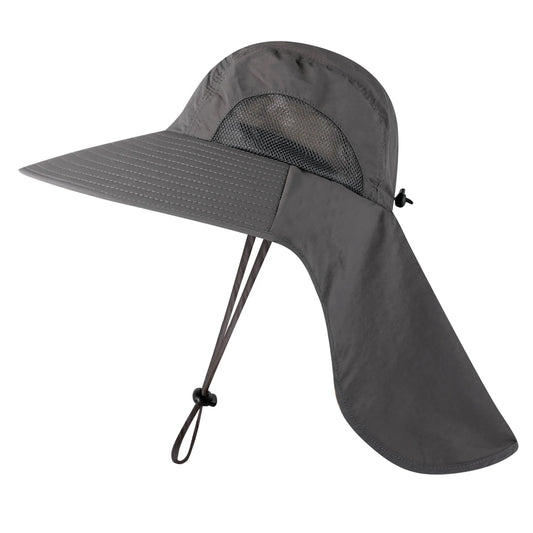 Hiking Sun Hat Wide Brim UV Protection with Neck Cover