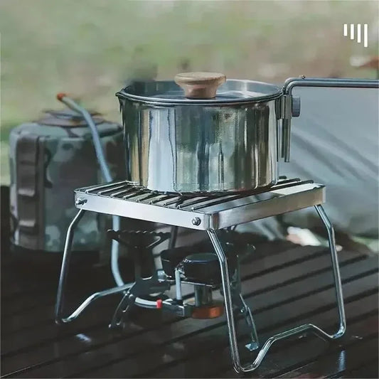 Portable Folding Stainless Steel Camping Stove Stand
