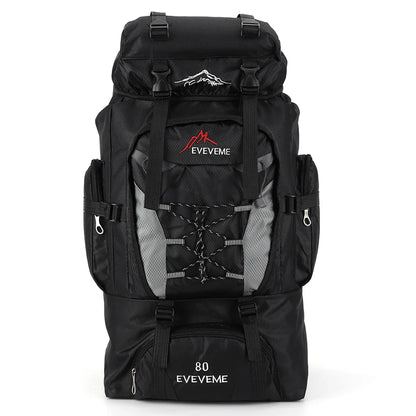 80 L Mountaineering Hiking Backpack Unisex Large Capacity