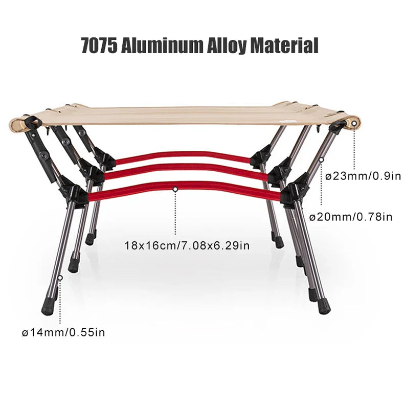 Ultralight Aluminium Alloy Folding Camping Cot Portable