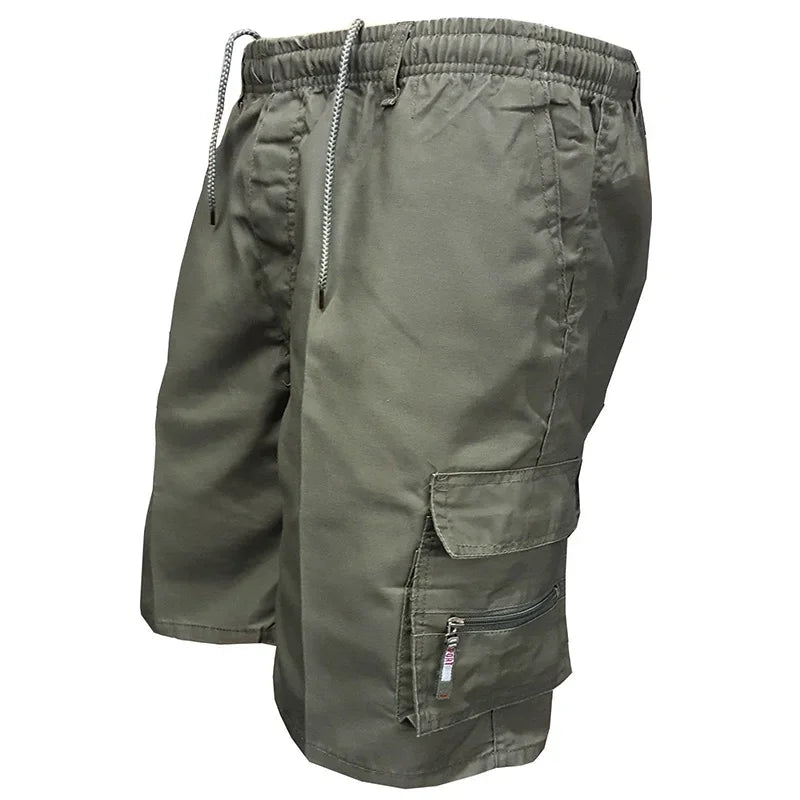 Men’s Hiking Cargo Shorts Lightweight Quick Dry Multi Pocket Elastic Waist