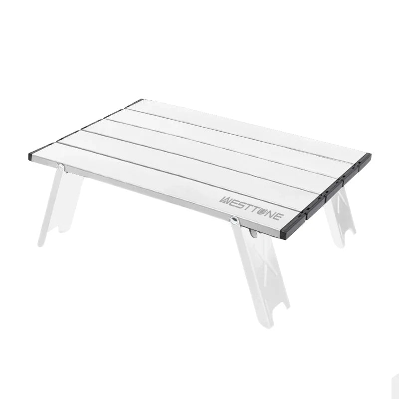 Ultralight Roll Up Folding Camping Table Portable Aluminium Alloy