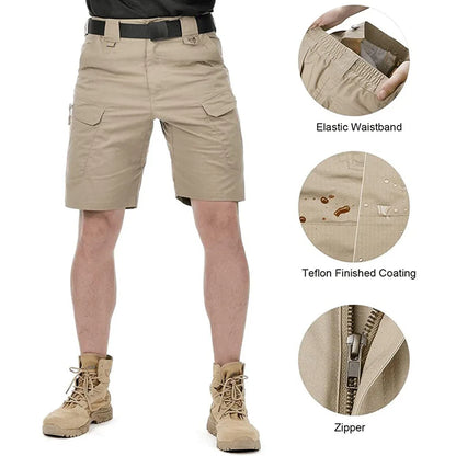 Men’s Waterproof Cargo Hiking Shorts Quick Dry Plus Size