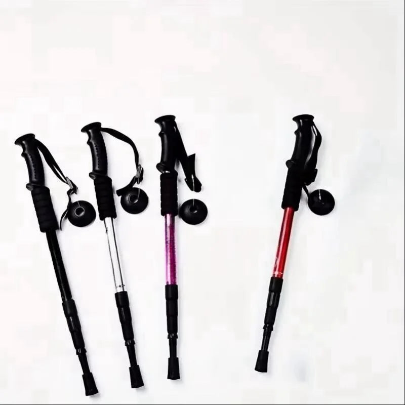 Ultralight Foldable Trekking Poles Shock Absorbing for Hiking and Camping