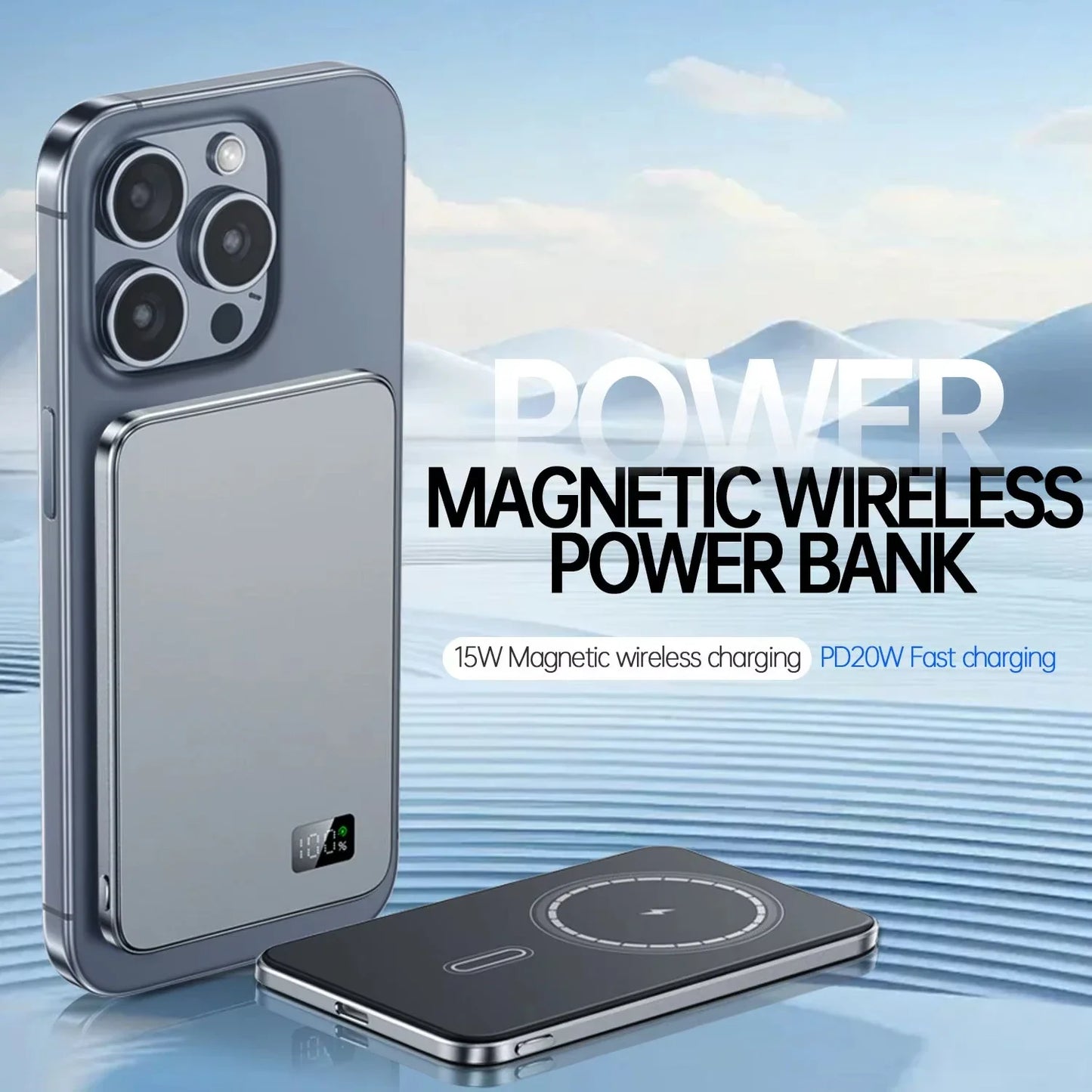 50000 mAh Magnetic Wireless Power Bank