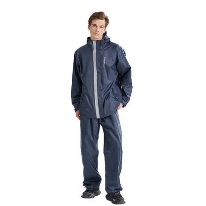 Adult Reflective Rain Suit Waterproof Jacket and Pants