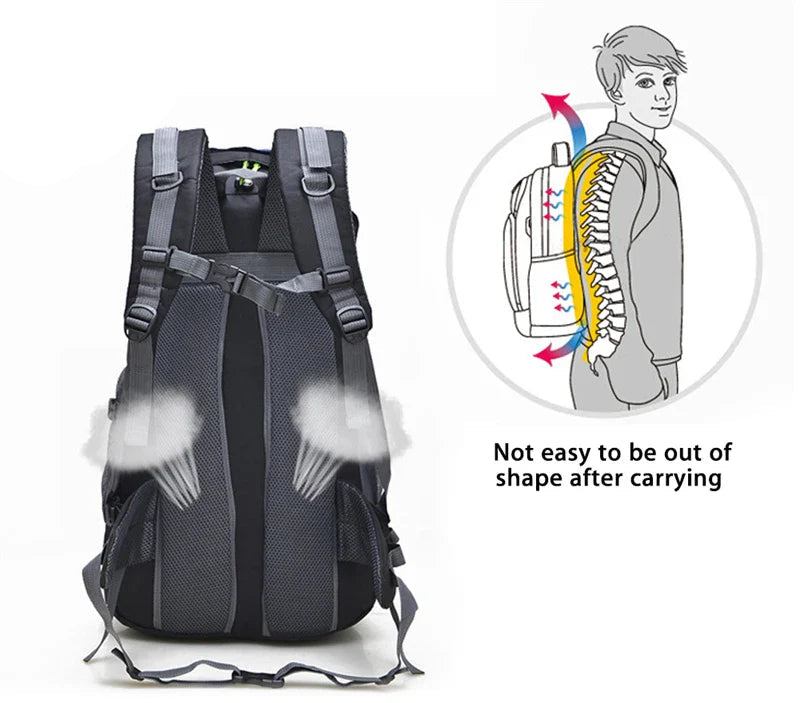 60 L Hiking Backpack Large Capacity for Trekking and Camping