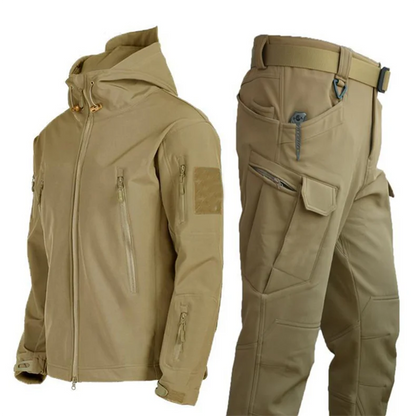 Men’s Tactical Softshell Set – Waterproof Jacket & Pants for Outdoor & Hiking