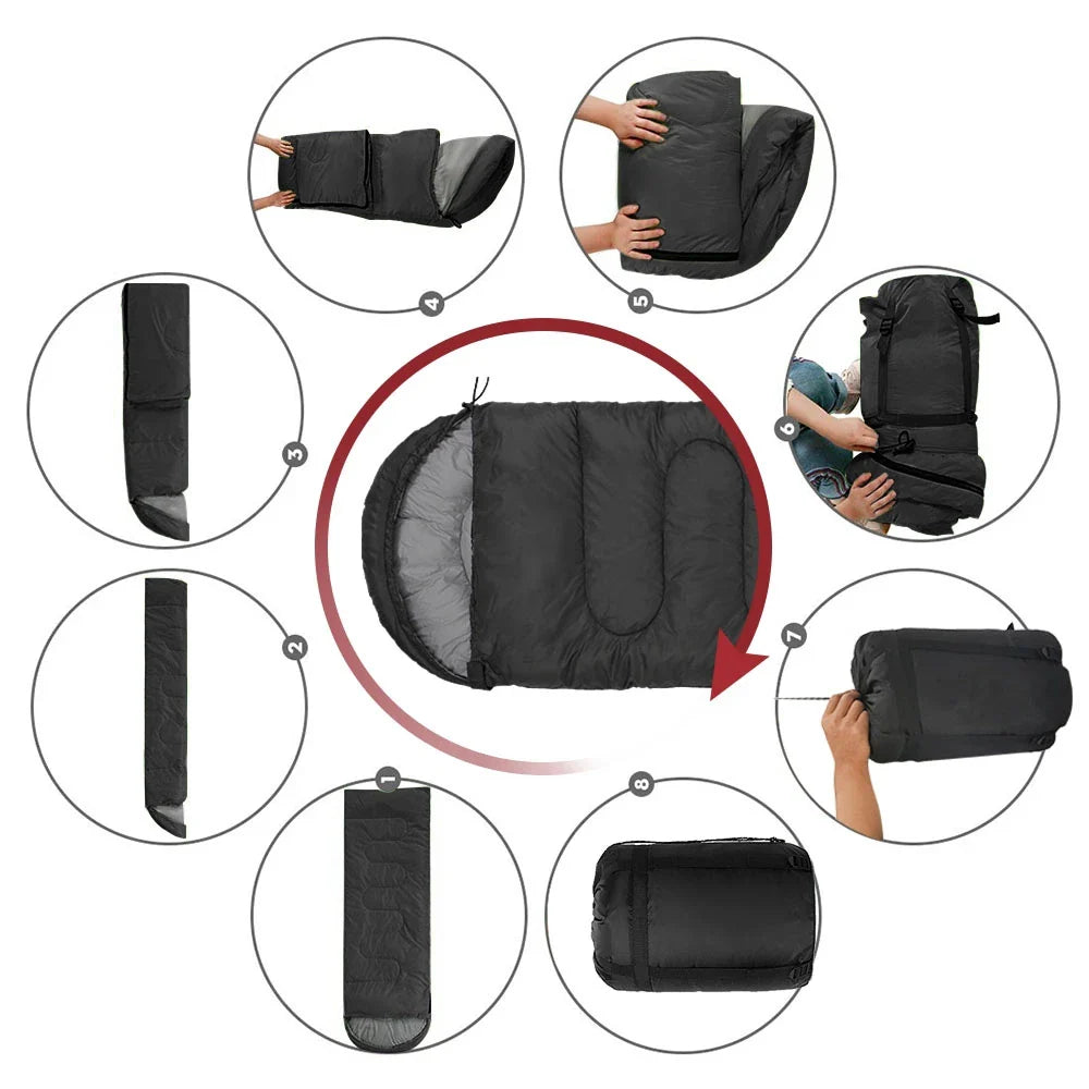 4 Season Camping Sleeping Bag Lightweight Cotton for Backpacking