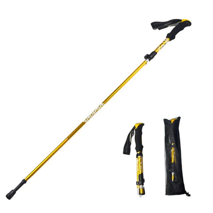 Telescopic Trekking Pole 5 Section Folding Portable with Carry Bag