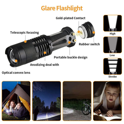 Camping Survival Kit Compact with Whistle Blanket Multitool