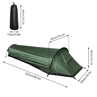 1 Person Backpacking Tent Waterproof Lightweight for Hiking and Camping