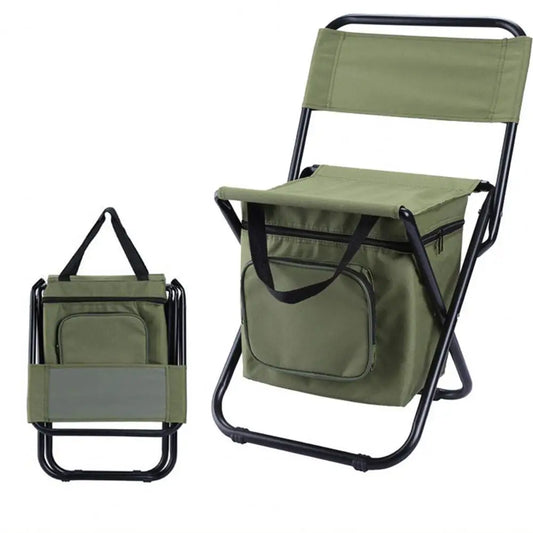 Portable X-Frame Folding Chair – With Storage Bag, Splash-Proof for Camping & Fishing