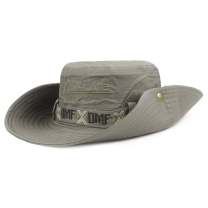Men’s Wide Brim Bucket Hat - Breathable Anti-UV