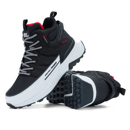 Women’s Winter Leather Snow Boots Waterproof Non Slip Ankle
