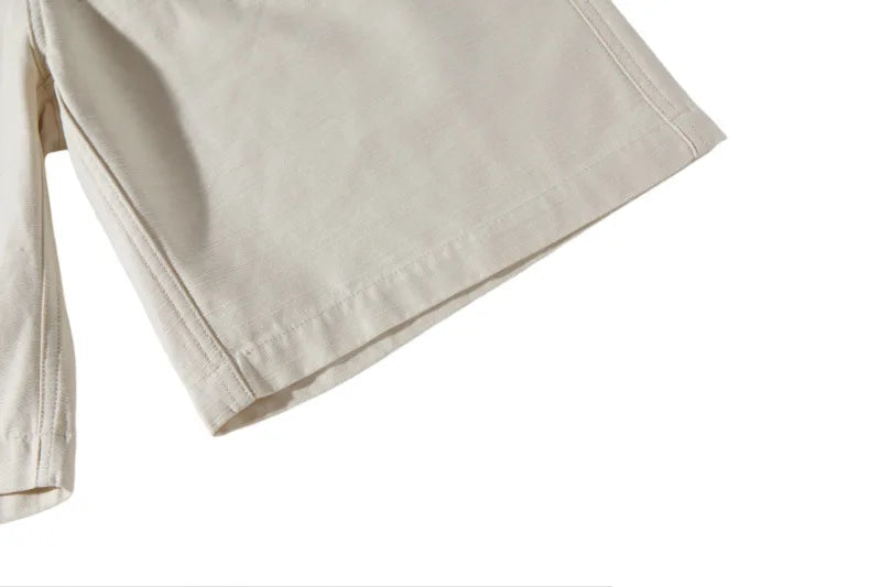 Unisex Hiking Workwear Shorts Cotton Twill Loose Fit Multi Pocket