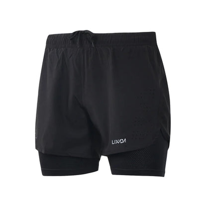 Men’s 2‑in‑1 Quick-Dry Hiking Shorts