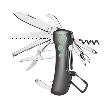 Folding Multitool Camping Knife Compact with Repair Tools