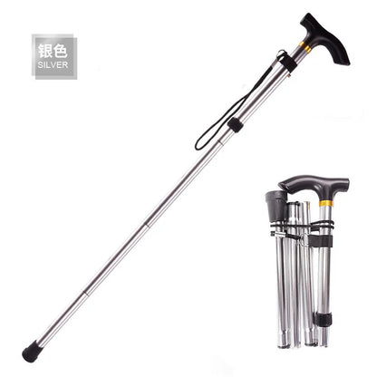 Adjustable Folding Hiking Stick with Wrist Strap