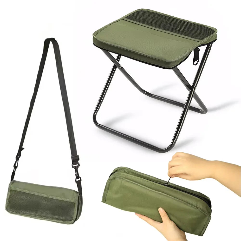Ultralight Folding Camping Stool Portable for Hiking and Camping