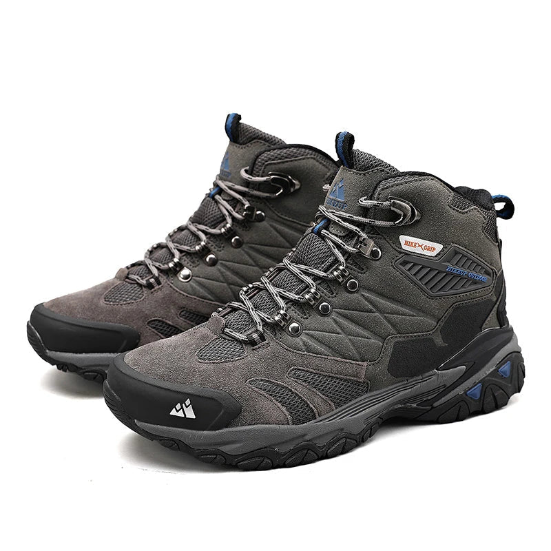 Men’s Leather Hiking Boots Ankle Height for Trekking