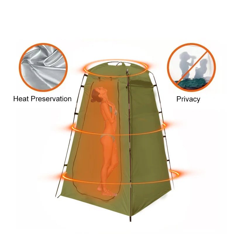 Portable Privacy Shower Tent Waterproof Changing Room for Camping
