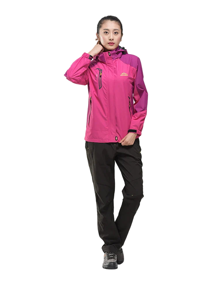 Women’s Waterproof Windproof Hiking Jacket and Pants Set