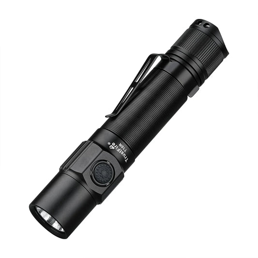 TrustFire T10R Tactical Flashlight – 1,800 lm, USB-C Rechargeable