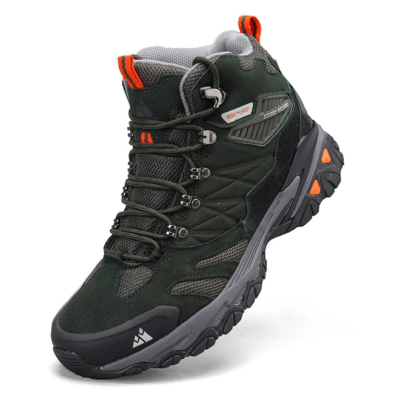 Men’s Leather Hiking Boots Ankle Height for Trekking