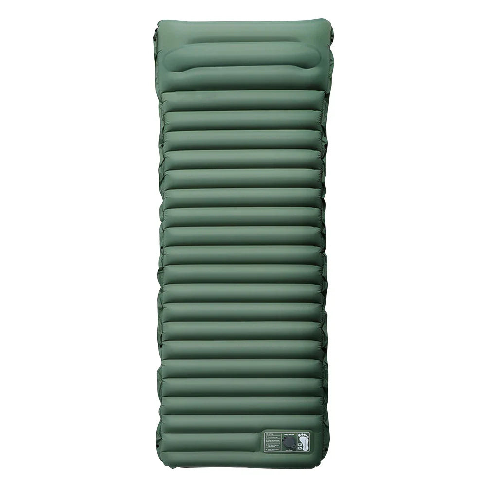 10 cm Self-Inflating Sleeping Mat Ultralight Waterproof Foot Pump and Pillow